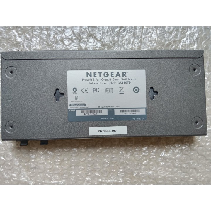 NETGEAR GS110TP V2 ProSafe Plus 8 puertos PoE Gigabit Smart Switch 2x SFP