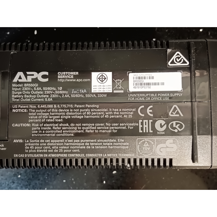 APC Back-UPS Pro 550 BR550GI Energy-efficient