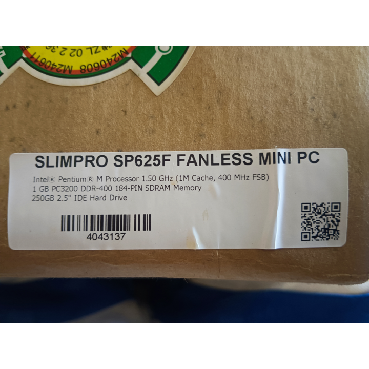 SLIMPRO SP625F FANLESS MINI PC Cappuccino