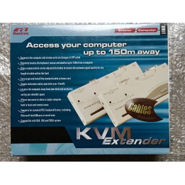 Rextron 1 PS2 Extender Pair VGA over Catx KVM Extender 150 m