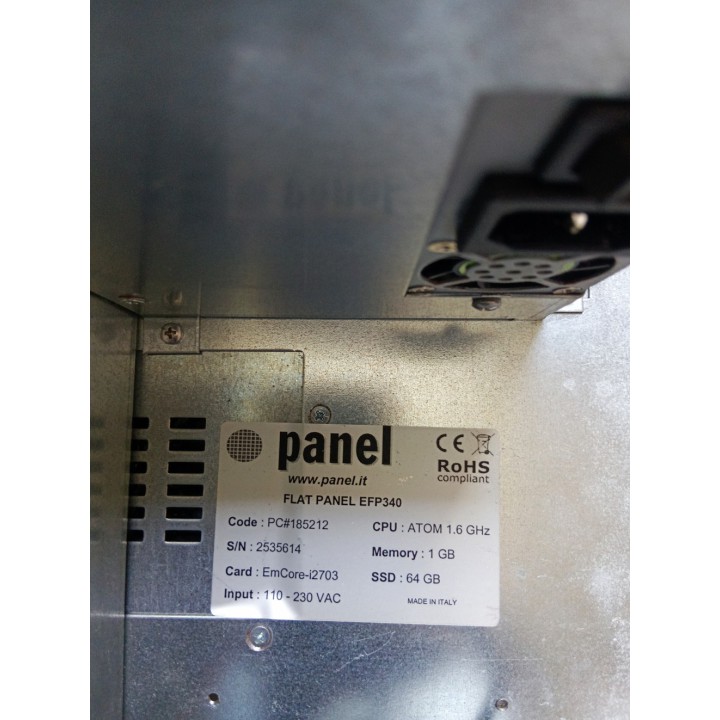 Marchesini EFP340 Panel Industrial PC Flat Panel EFP340